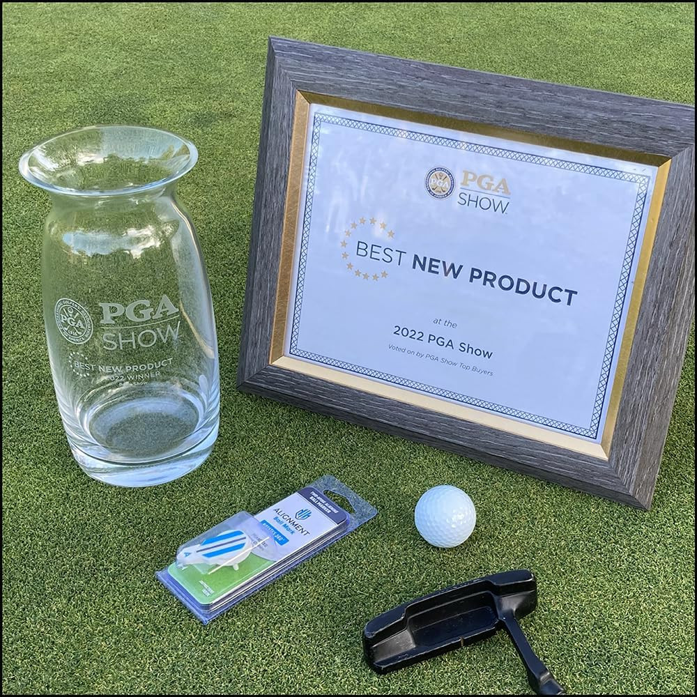 Putting Alignment Aid Tool - Golf Ball Marker - Rotate to Aim -