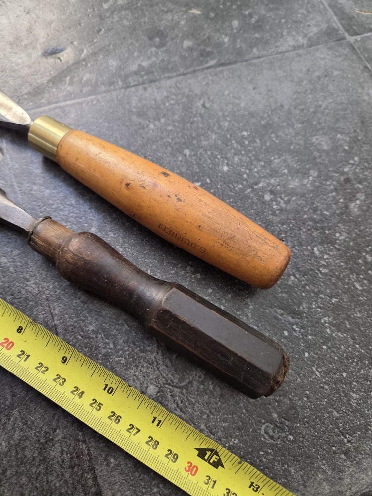 2 Vintage Woodworking Gouges Howarth & Marples