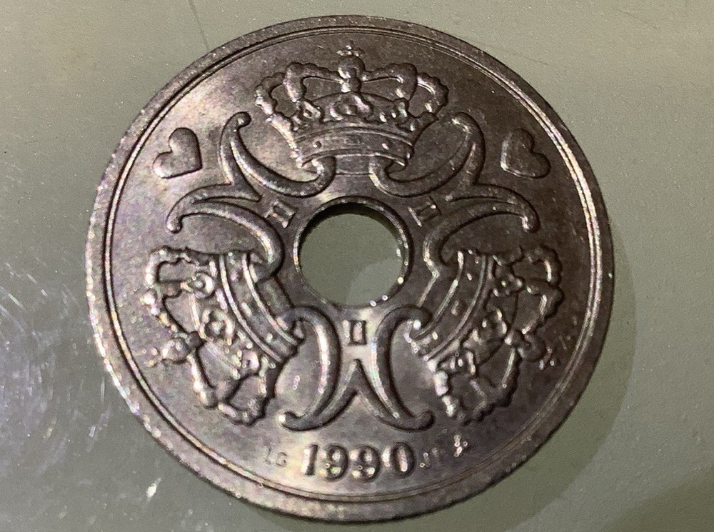 Denmark 5 Kroner 1990 Circulated