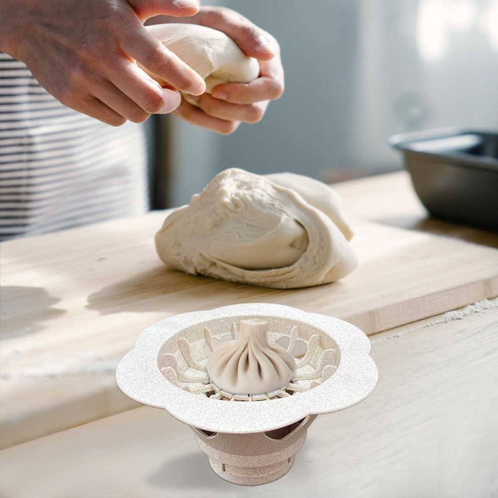 Baozi Maker Machine,6.57" Dumpling Bao Maker Mold Plastic Kitchen Gadget Tool...