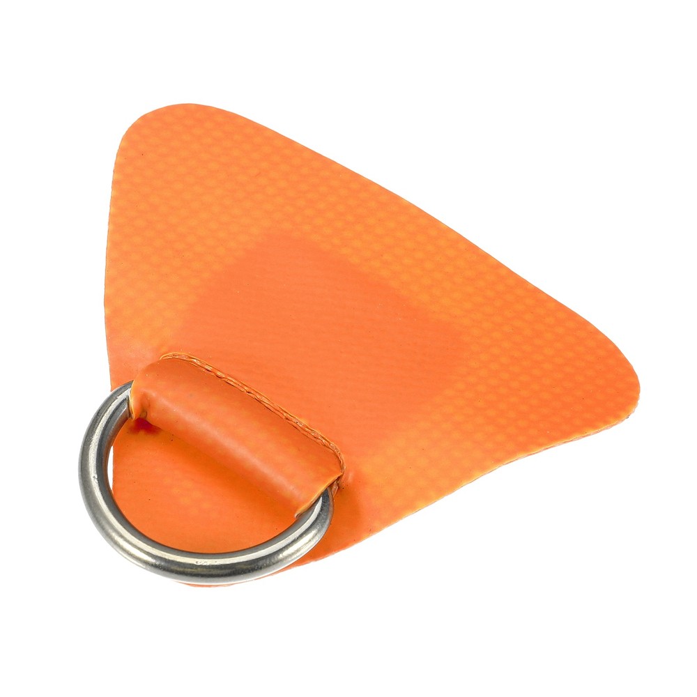 4pcs D Ring Patch PVC Stainless Steel Triangle Shape for Inflatable Kayak Orange