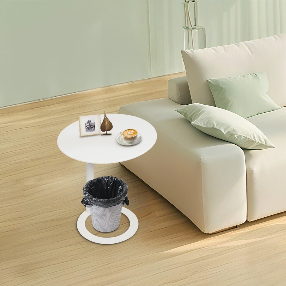 Modern Iron Side Table, Round Side Table,Freestanding Modern Coffee Table