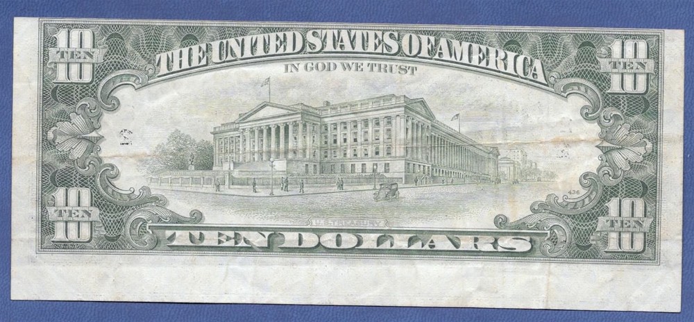 1985 $10 ERROR ♚♚ MISCUT FRONT&BACK ♚♚