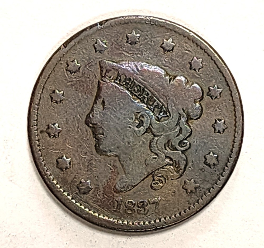 1837 Coronet Head Large Cent