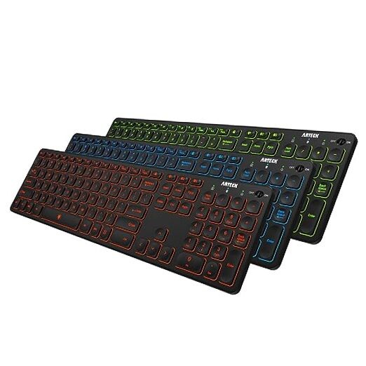 Universal Backlit 7-Colors & Adjustable Brightness Multi-Device Full Size