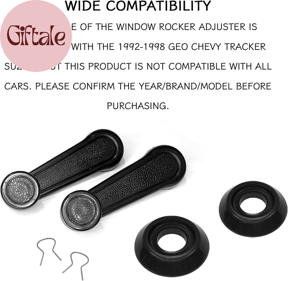 2-Pack Window Crank, Window Crank Handle Replacement Compatible with 1992-1998 G