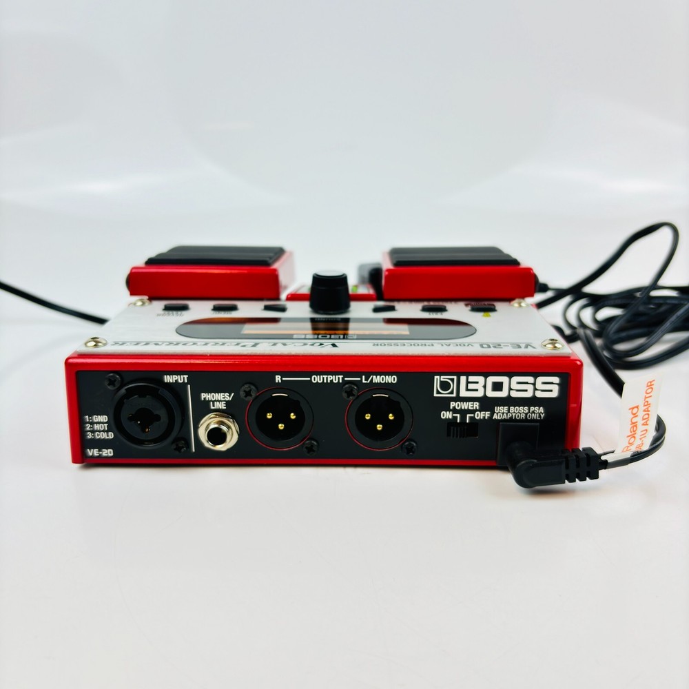 Boss VE-20 Vocal Performer Effects pedal for Vocal Multi-Effects processor Red