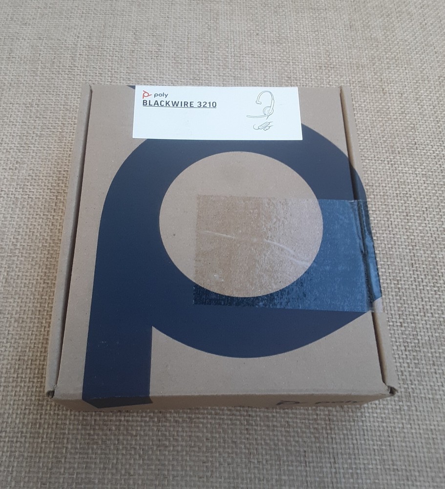 Poly Blackwire 3210 USB-C Mono Headset... New Condition, Damaged Box