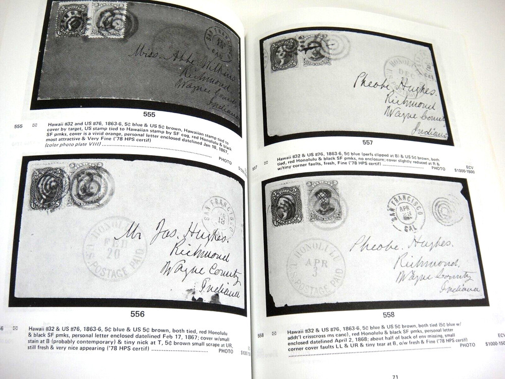 Wolffers Stamp Auction Catalog 1978 w Prices Realized 1847 Issue Proofs Hawaii