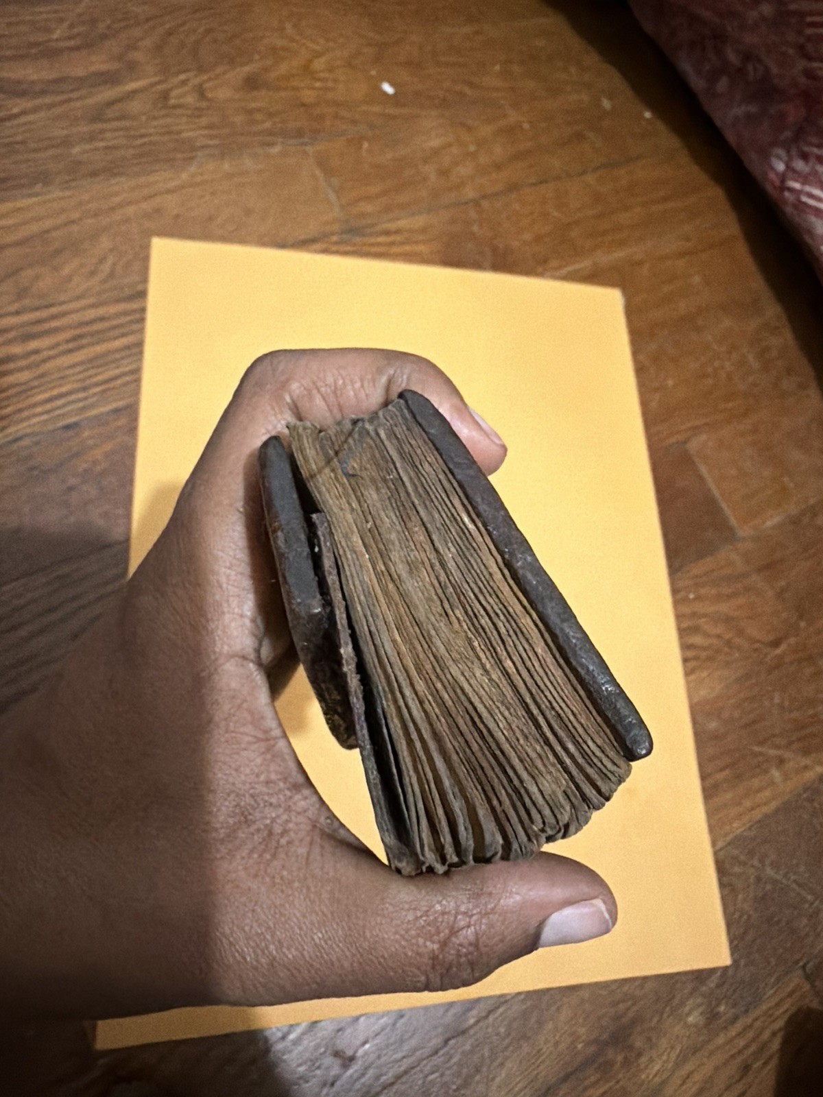 Antique Mini Ethiopian Bible – Ge’ez Script on Vellum Hand-written