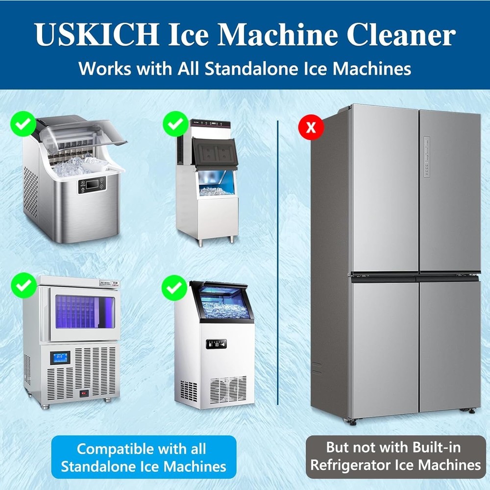 USKICH Ice Machine Cleaner Descaler Tablets-36Pack Ice Maker Cleaner Compatible
