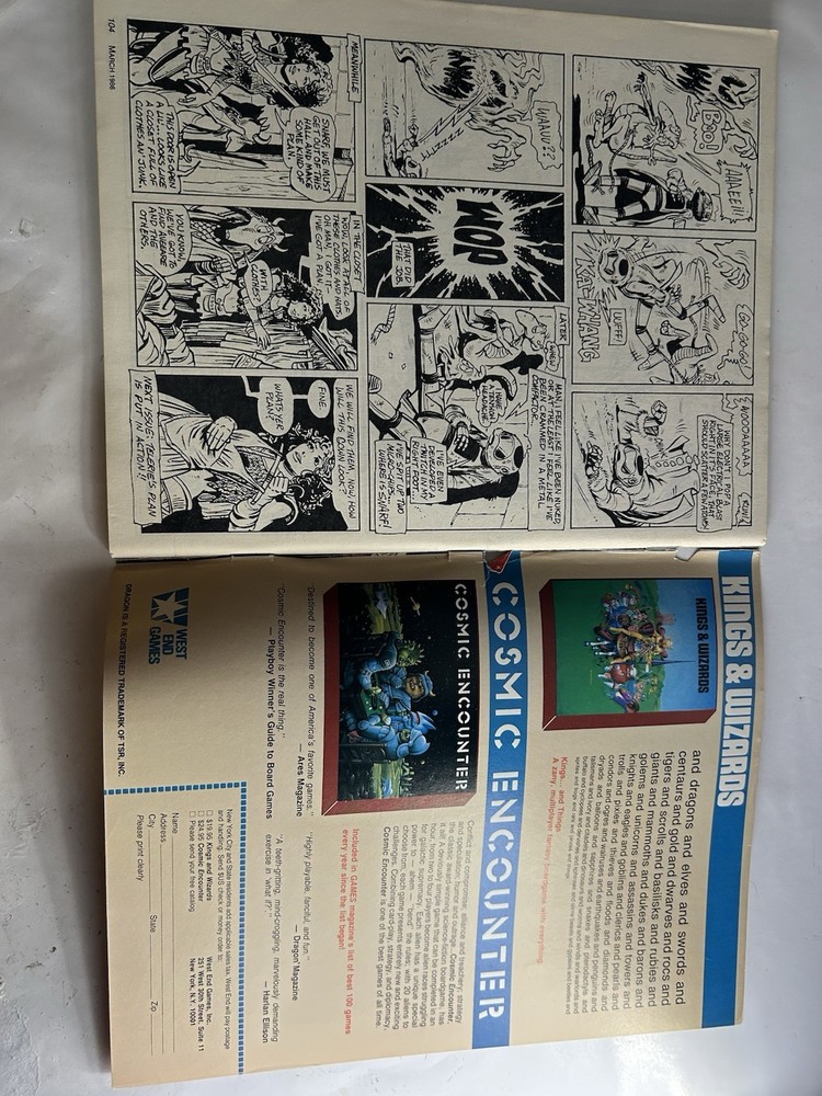 TSR: Dragon Magazine: Issue • #107