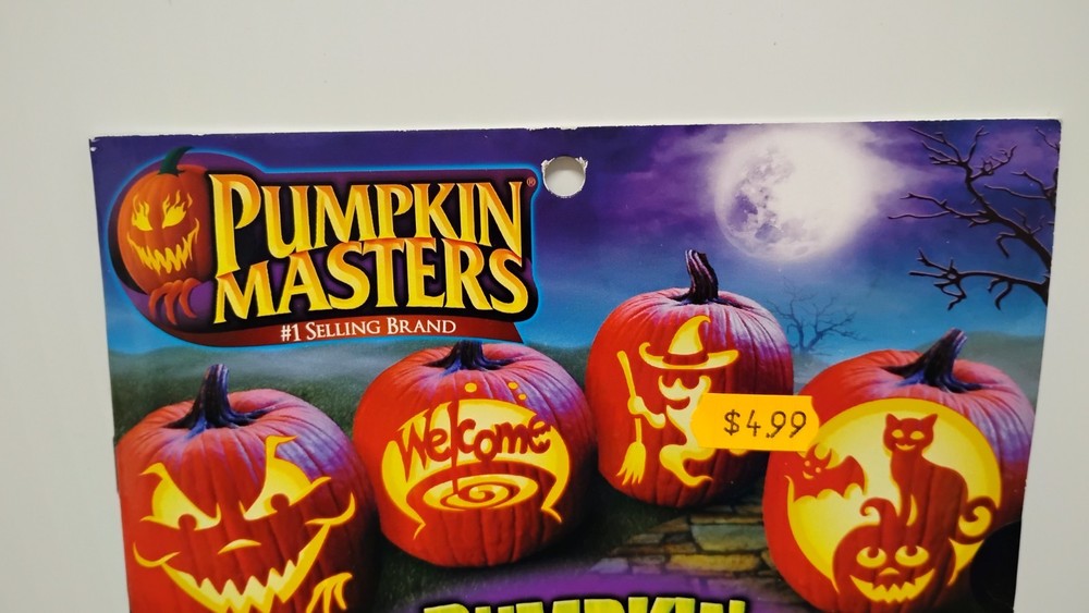 2 Pumpkin Masters Pumpkin Carving Kit includes 5 tools and 14 patterns. (00)