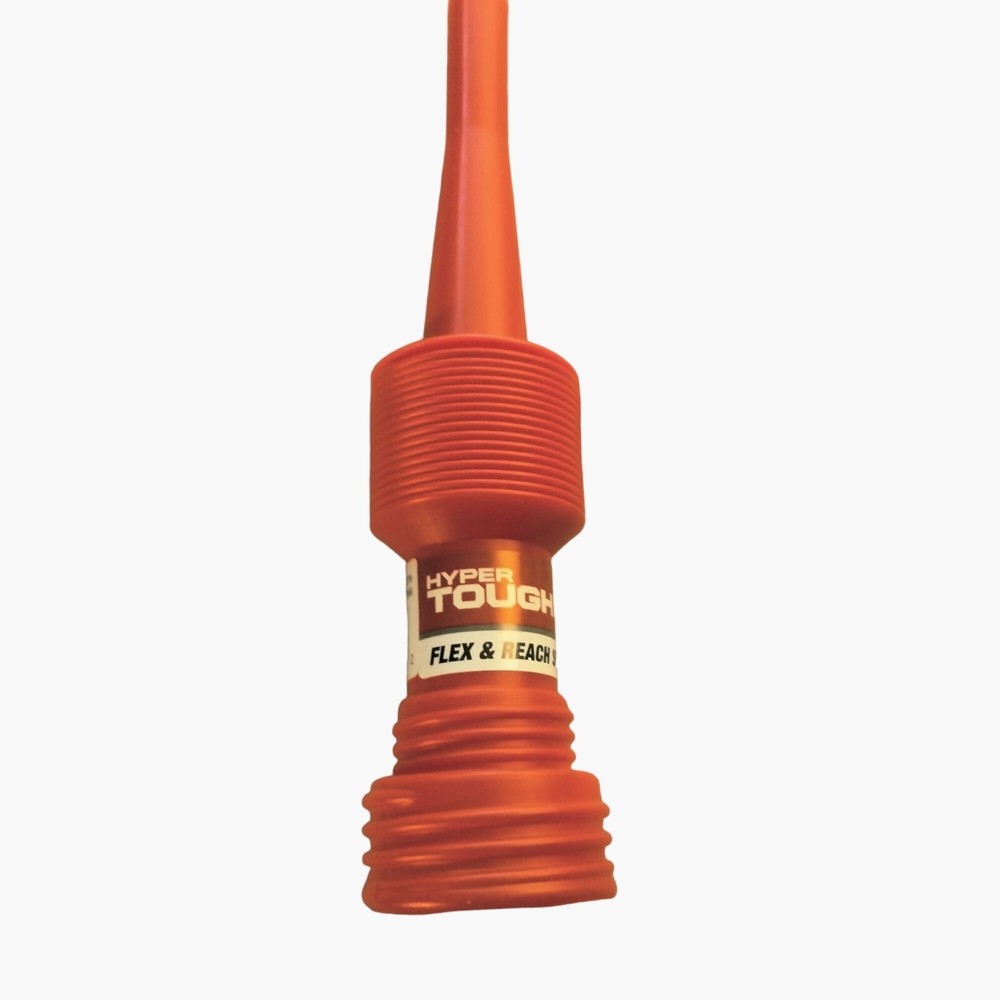 Hyper Tough Flex Reach Spout Funnel Nozzle Red Plastic Compact Auto fluids