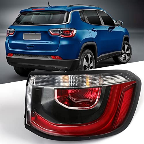Right Tail Light Fit for Jeep Compass 2017-2021 RH Outer RH(Passenger Side)