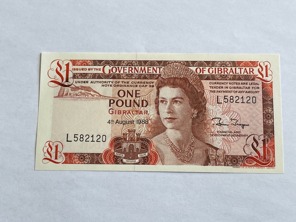 Ticket Gibraltar One Pound 1988 (10-12/1)