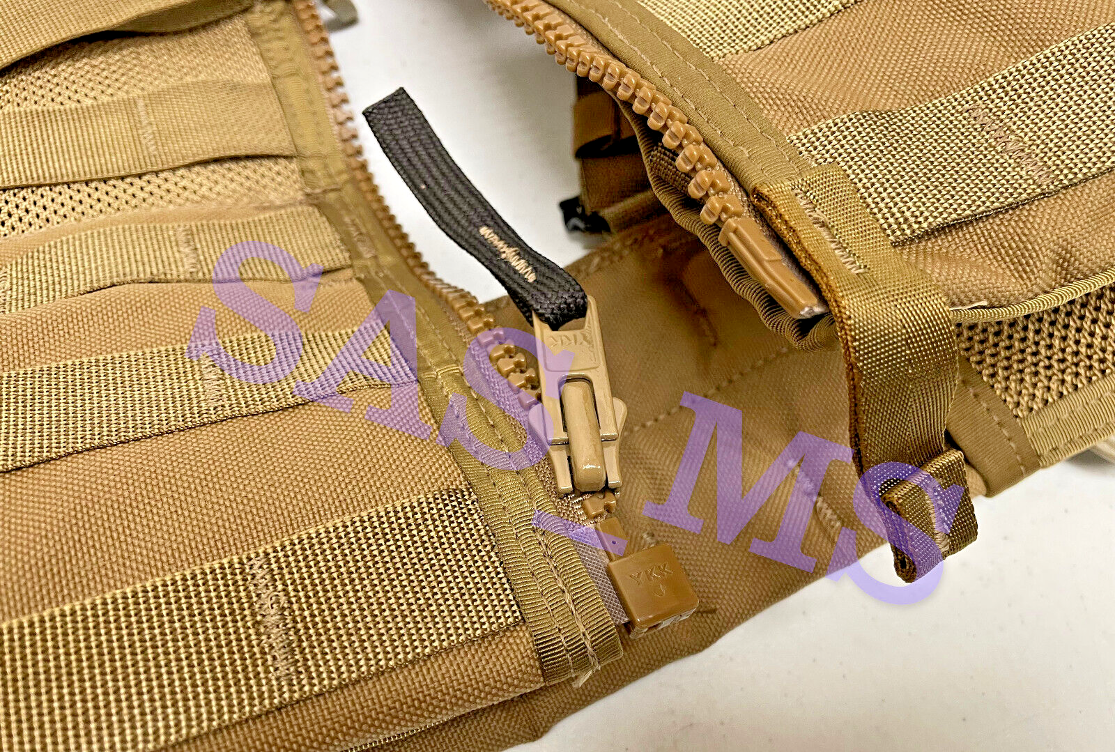 USMC MOLLE II MARPAT FLC FIGHTING LOAD CARRIER VEST COYOTE BROWN ZIPPERED NIP