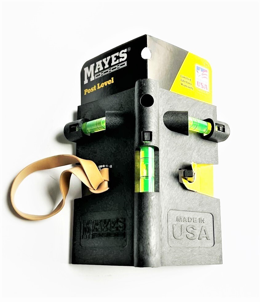 MAYES POST LEVEL PLUMB FENCE POST AND RAILS FLAG POLES DECKS #11062 USA MADE