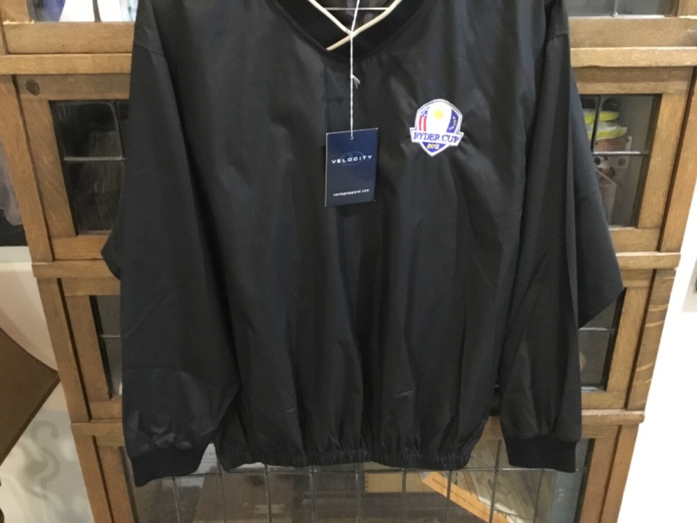 NWT 2012 Ryder Cup Black VELOCITY Pullover GOLF Windbreaker SZ M - Cool