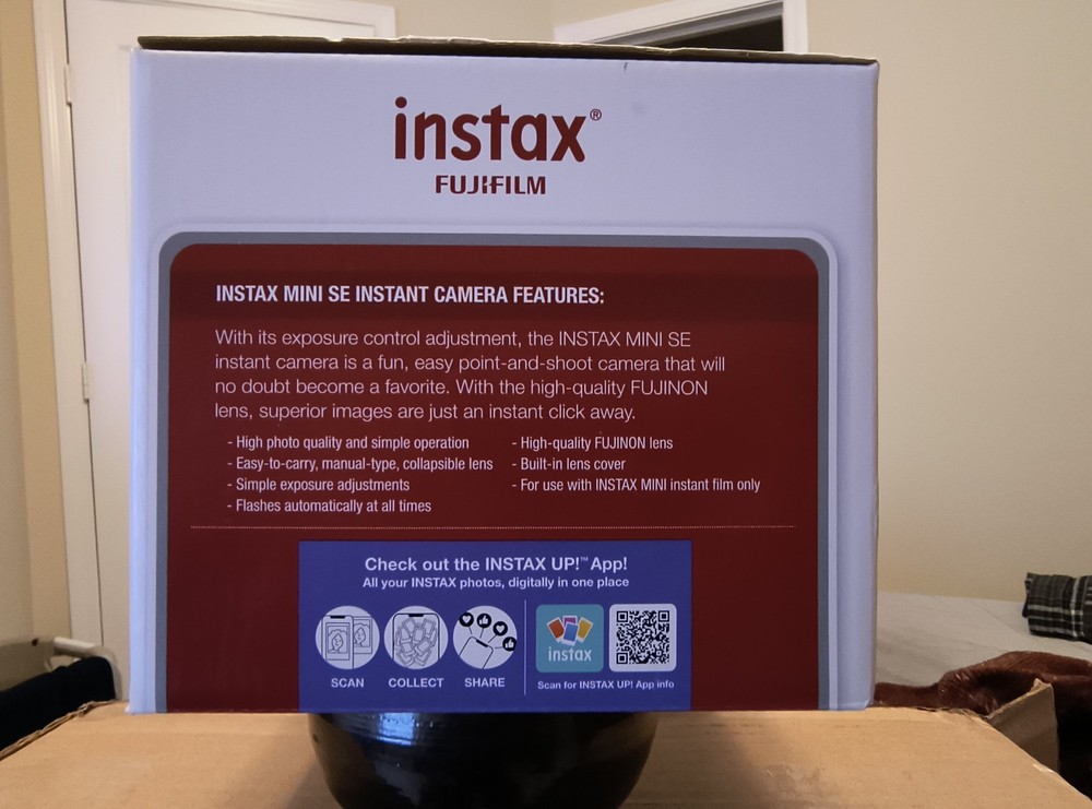 Fujifilm Instax Mini SE Instant 5MP Camera Bundle Gray
