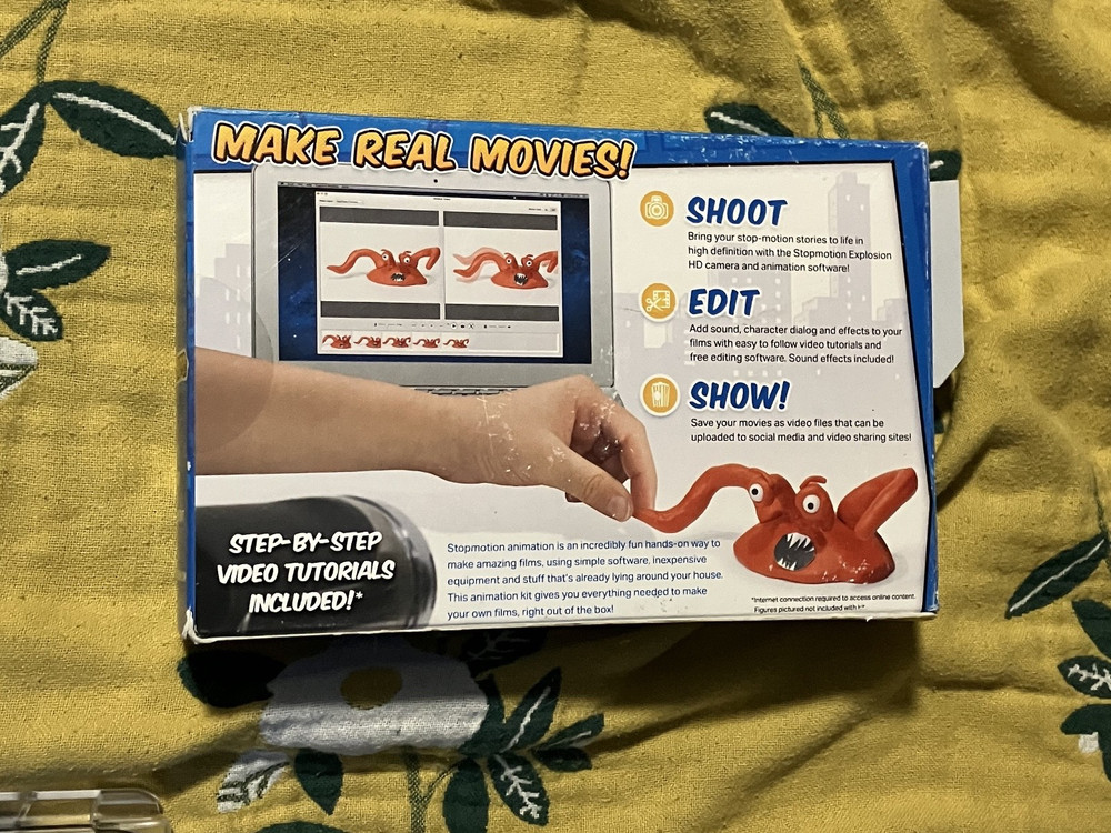 Stopmotion Explosion Complete HD Animation Kit w/Camera 2021 UNOPENED BOX