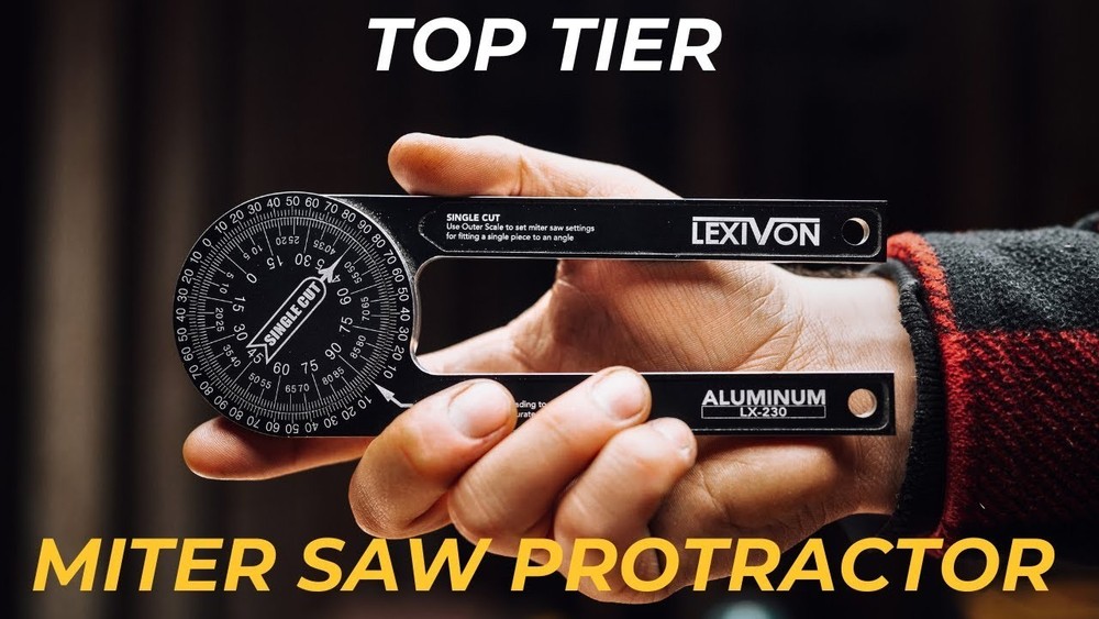 Digital Angle Finder Gauge 5" Protractor with XL Display & Pouch - Multi-Purpose