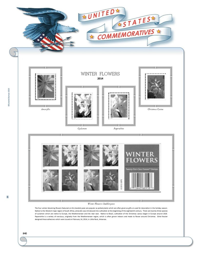 2014 U.S. Commemorative Singles COMPLETE Supplement (White Ace Alternative)