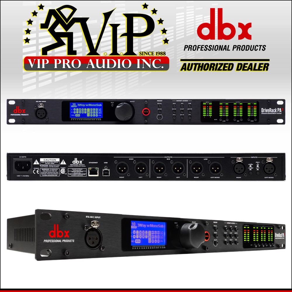 DBX DriveRack PA2 Loudspeaker Management Processor + RTA-M Omni-Direction MIC.