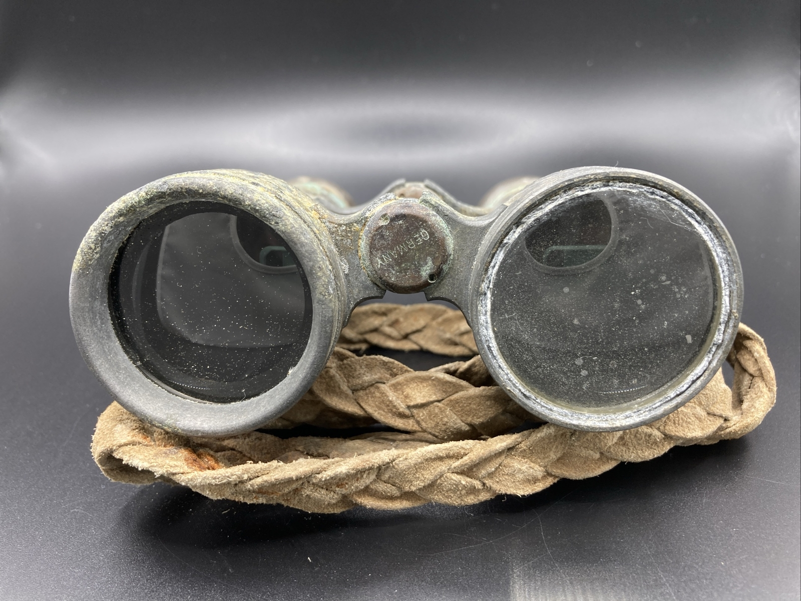 WWI WW2 German Heer Army Wehrmacht Brass Binoculars Battlefield Relic