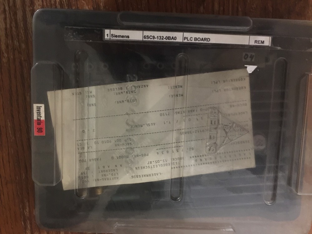 SIEMENS PLC BOARD W/ MULTIPLE COMPONENTS 6SC91320BA0