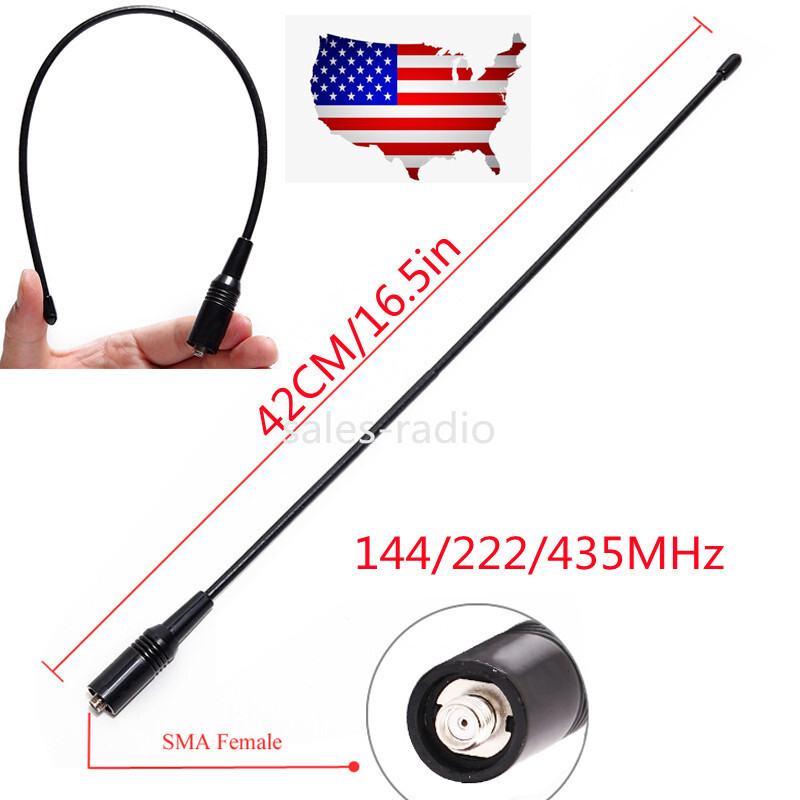 SMA-Female Tri-Band Antenna Baofeng UV-5R III UV-82 III BF-A58S UV-S9 PLUS Radio