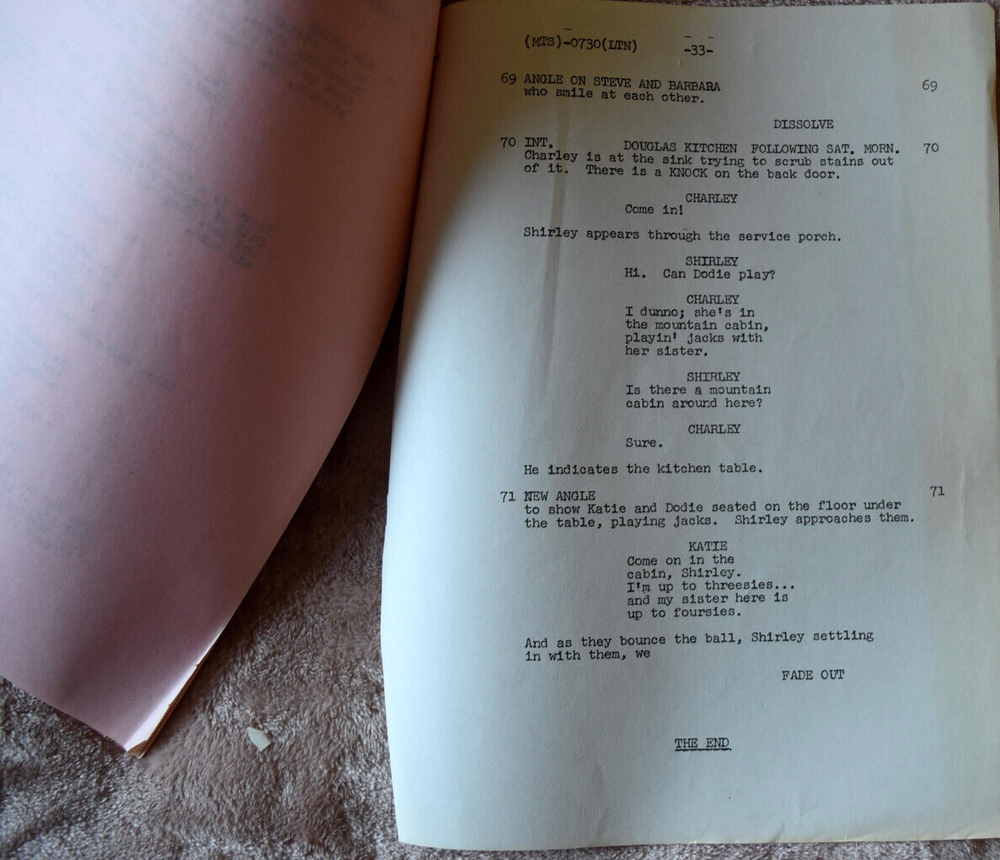 1969 My Three Sons "Love Thy Neighbor" Original Screenplay Script