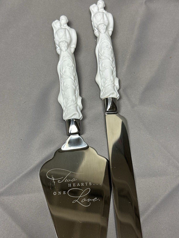Hallmark Keepsake Wedding 3-piece Serving Set Cake Knife, Server, Dessert Plate
