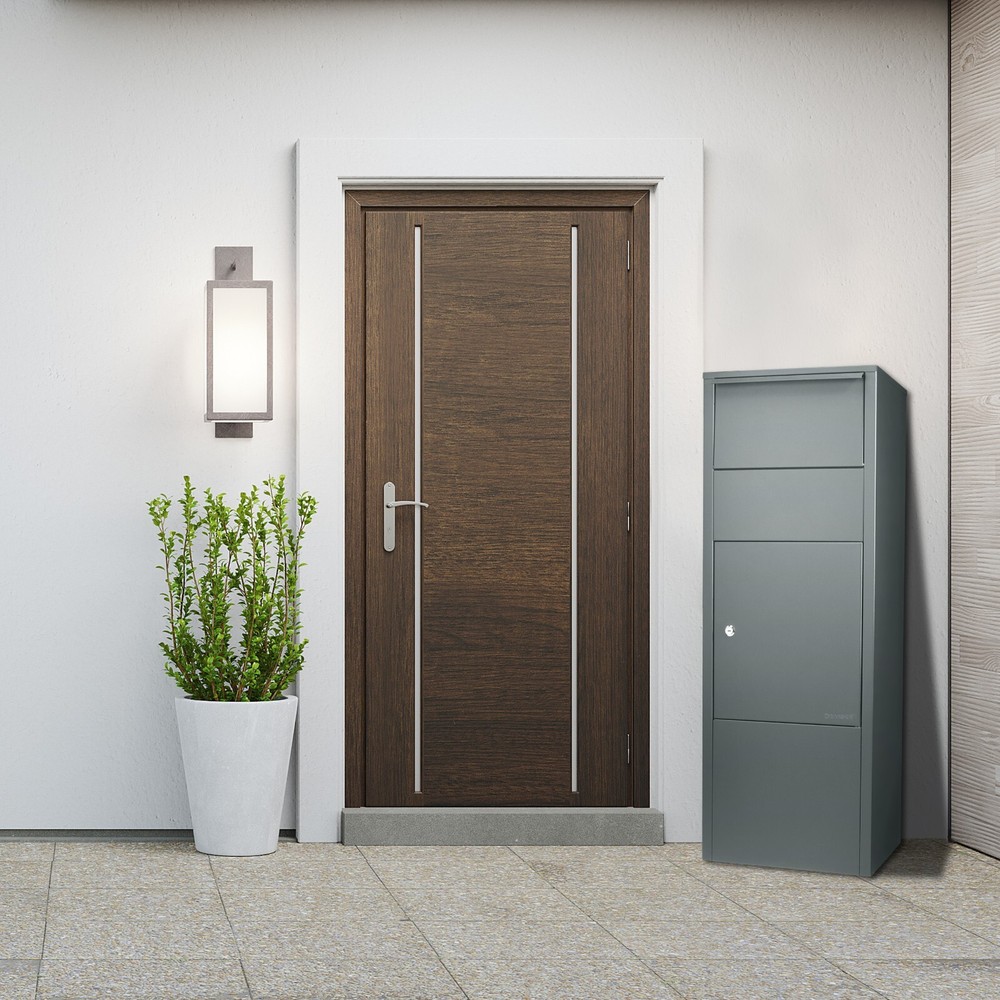 Large Single Compartment Locking Parcel Drop Box Secure Parcel Storage Lockable