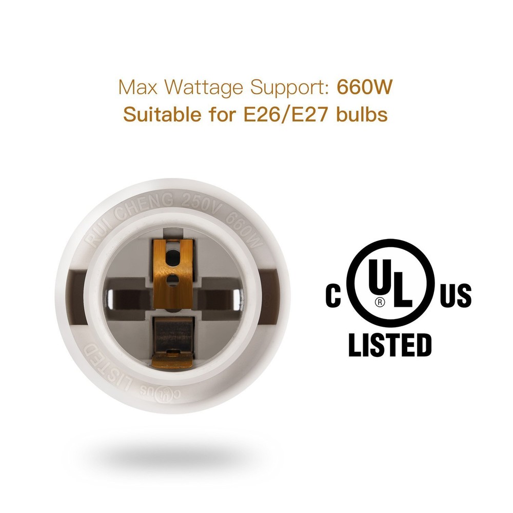 12ft Hanging Light Socket Extension Cord For E26/E27 Pedant Lantern Lights