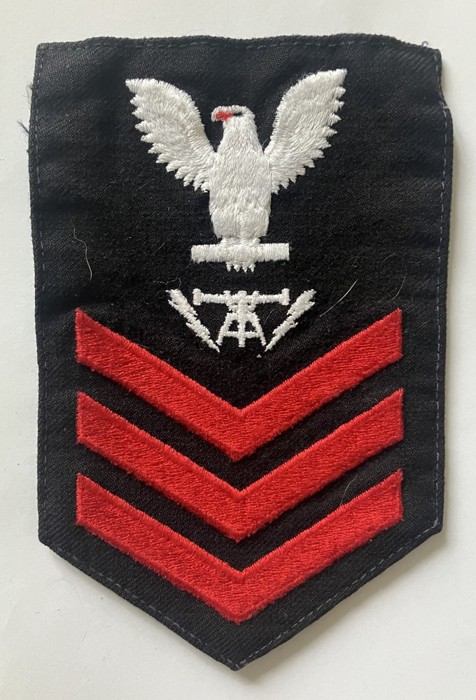 US Navy Fire Controlman Petty Officer 1st Class rank patch