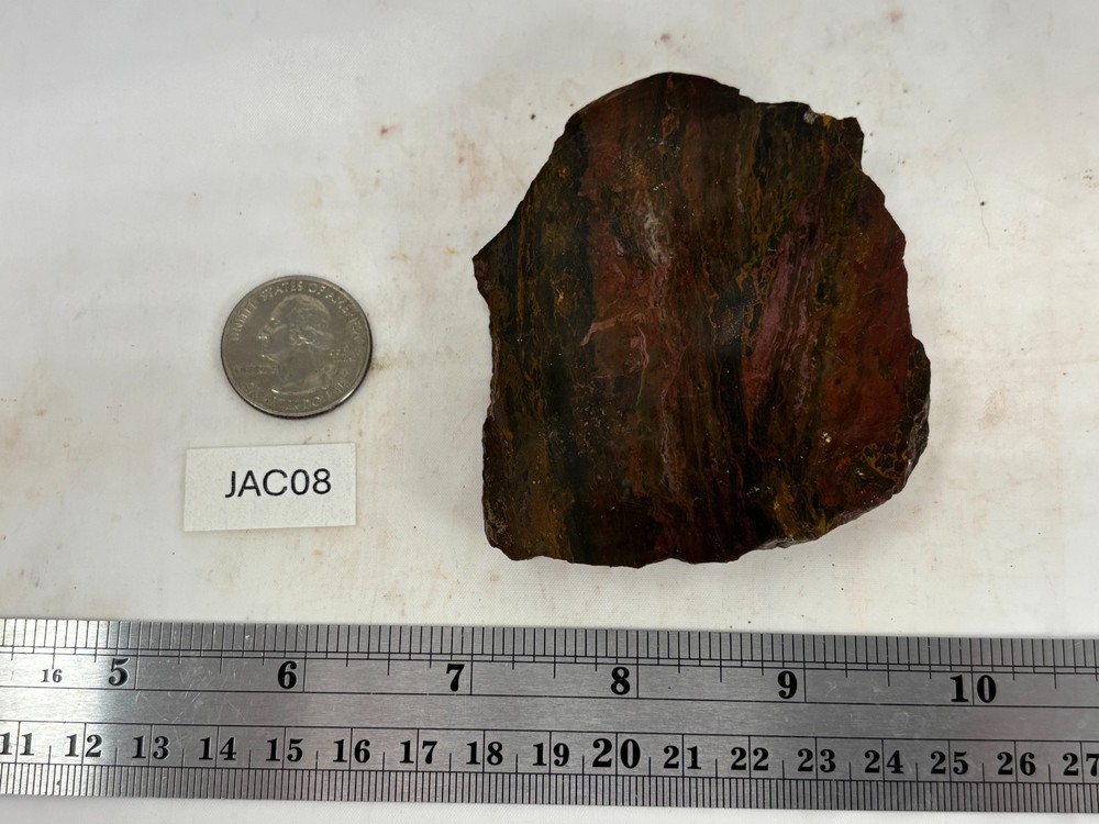 Cali Layered Jasp / Agate Slab Cabbing Lapidary Combo Ship Avail