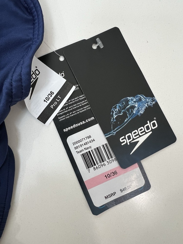 Speedo Women's ProLTTeam Navy. Size: 10/36. NWT