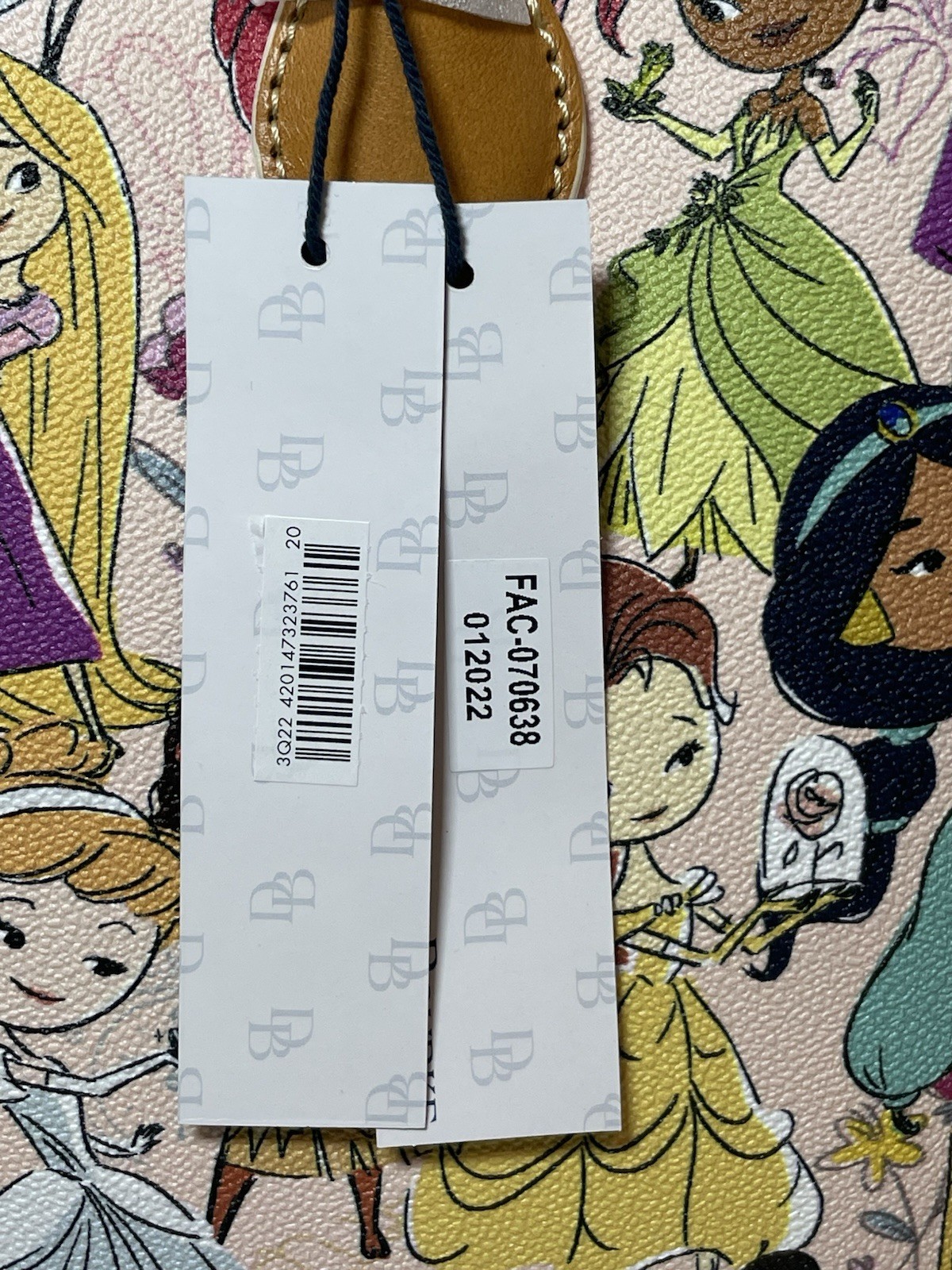 Disney Princess Dooney & Bourke Tote Bag Purse Princesses New Exact Bag Pictured