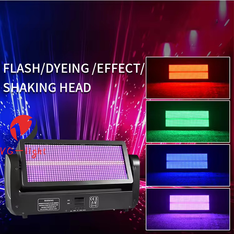 LED Strobe Light 300W Moving Head Flash DJ Chasing 12section Wash Effect Light