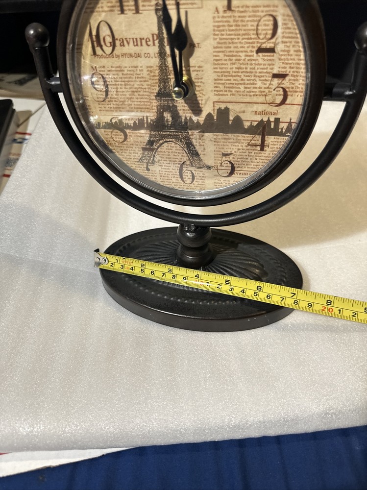 table clock vintage art deco