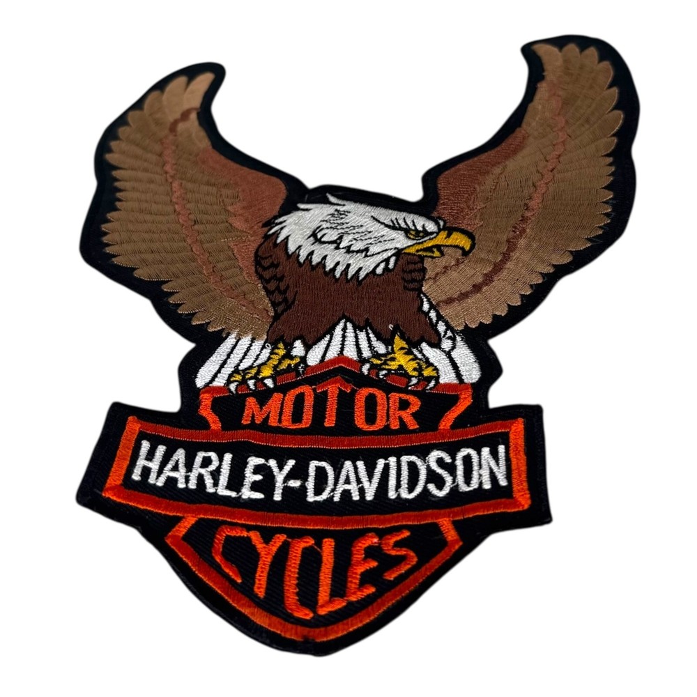 Harley-Davidson Embroidered Eagle Patch Large Back Jacket Motorcycle 8.5"