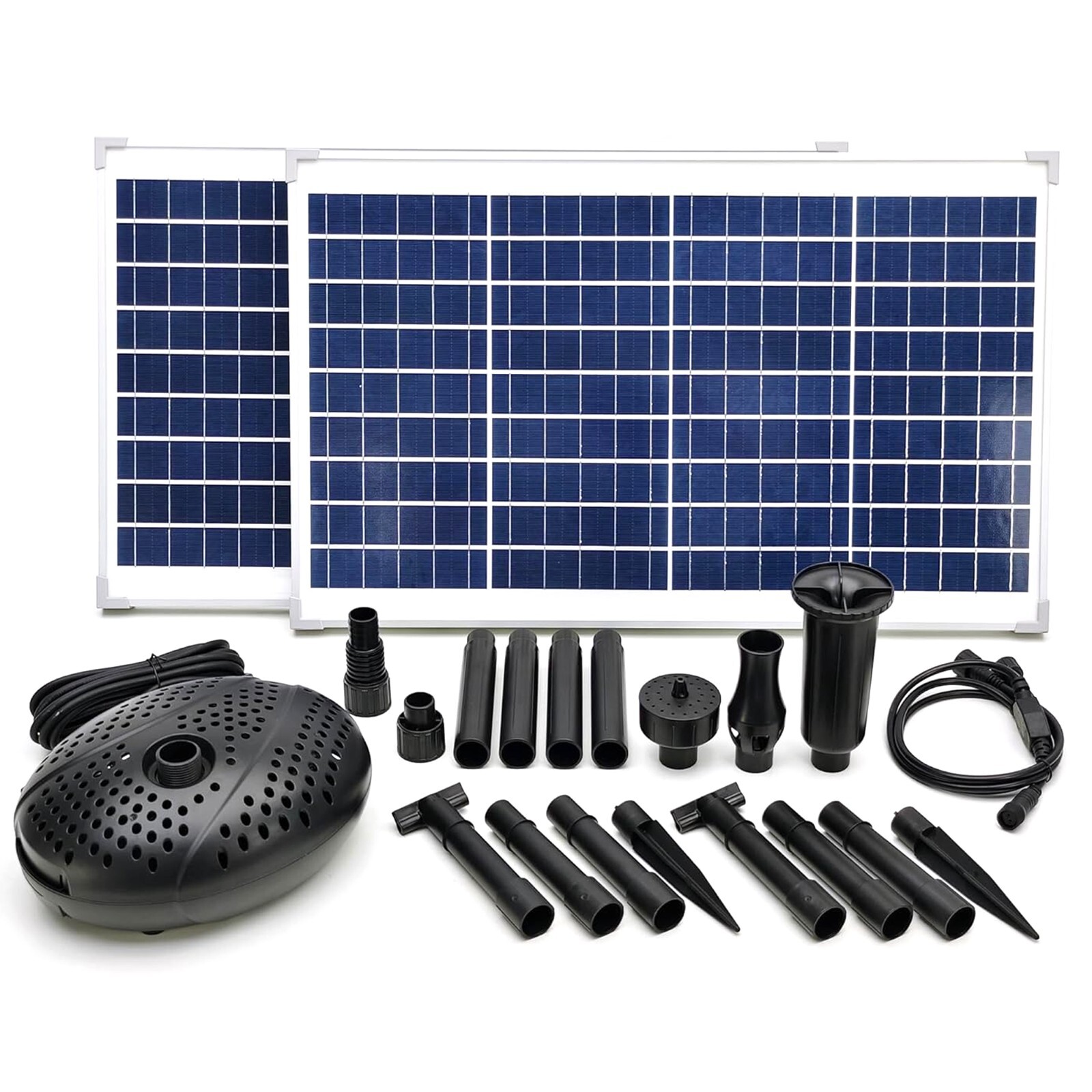 Solar Pond Fountain Pump two models 70W and 100W Complete Kits