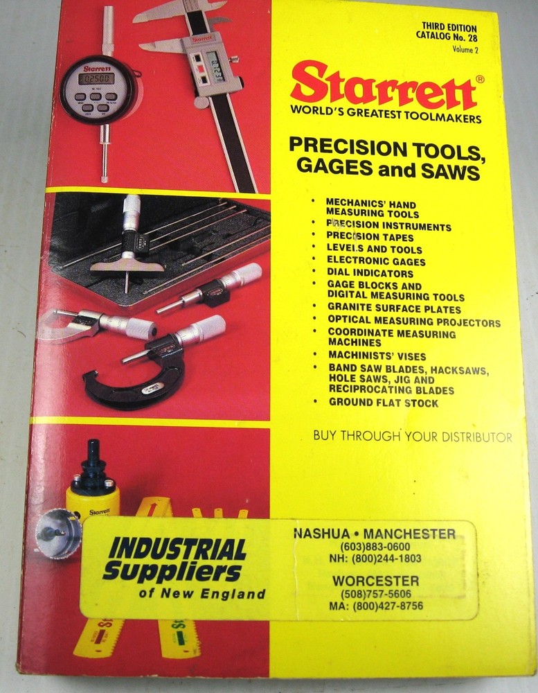Starrett Catalog #28