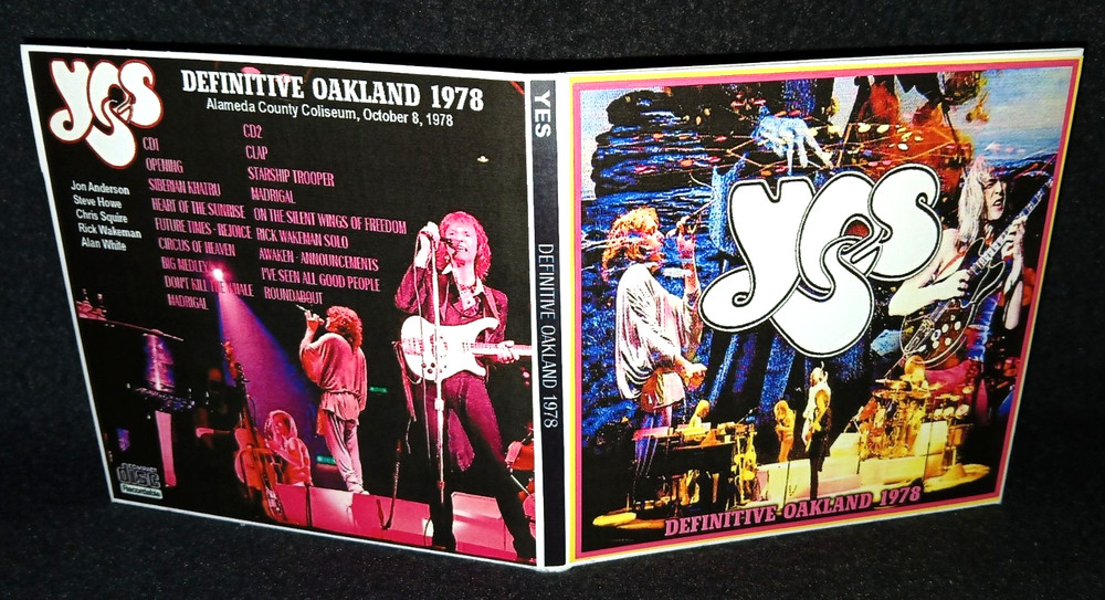 Yes Oakland 1978 Gate Fold 2CD Package NEW