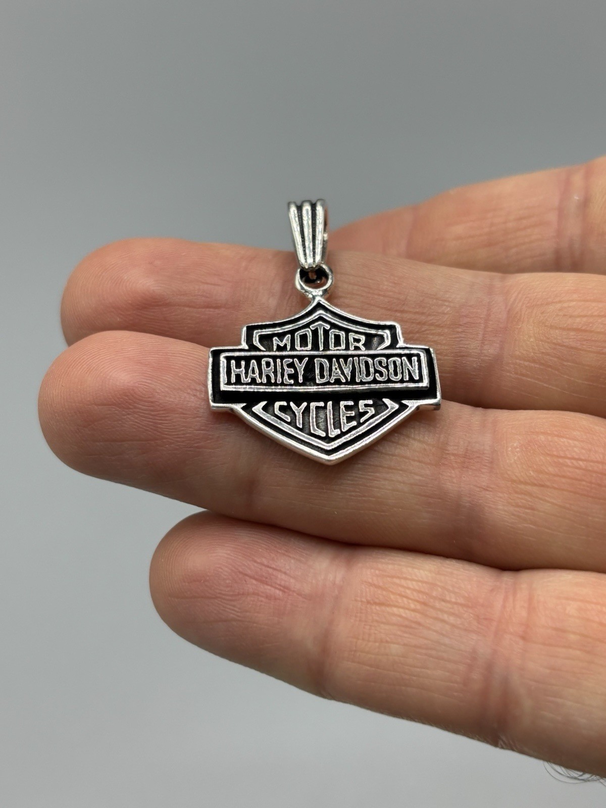 Harley Davidson Necklace Pendant 925 Sterling Silver New Handmade ,925 Stamped