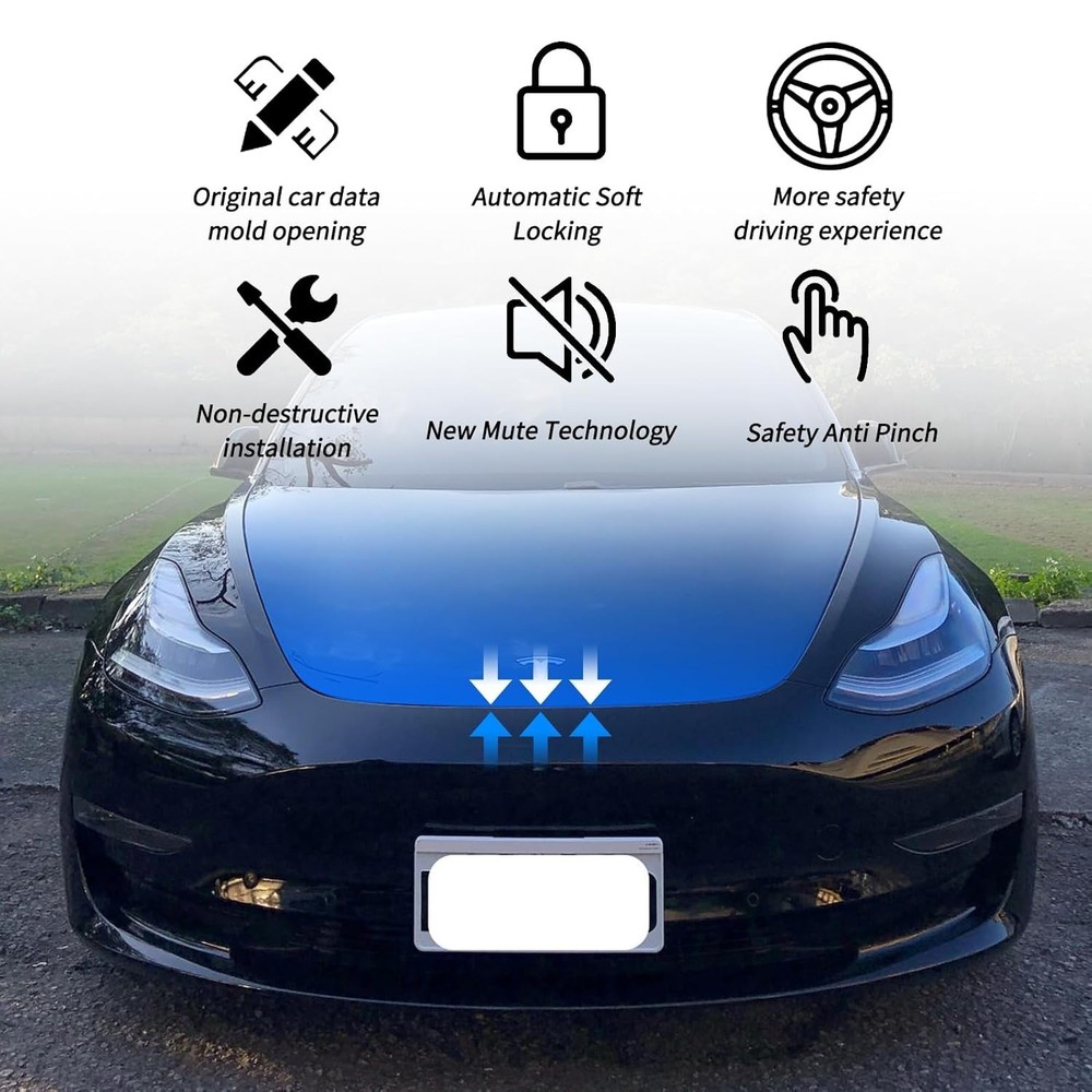Power Frunk Soft Closing System Tesla ModelY With Electric Auto Suction Function