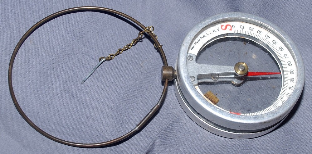 VINTAGE ENGINEER'S MINE COMPASS IN ORIGINAL BOX/PAPERS