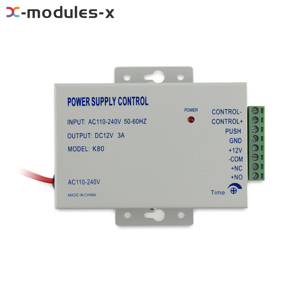 12V 3A Door Access Control Power Supply Controller Power Box For Intercom System