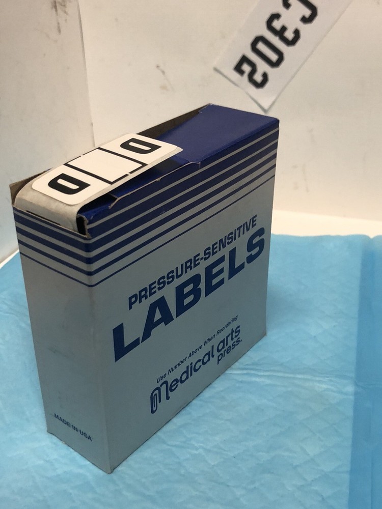 LETTER D Code file folder labels in box -500 labels per box